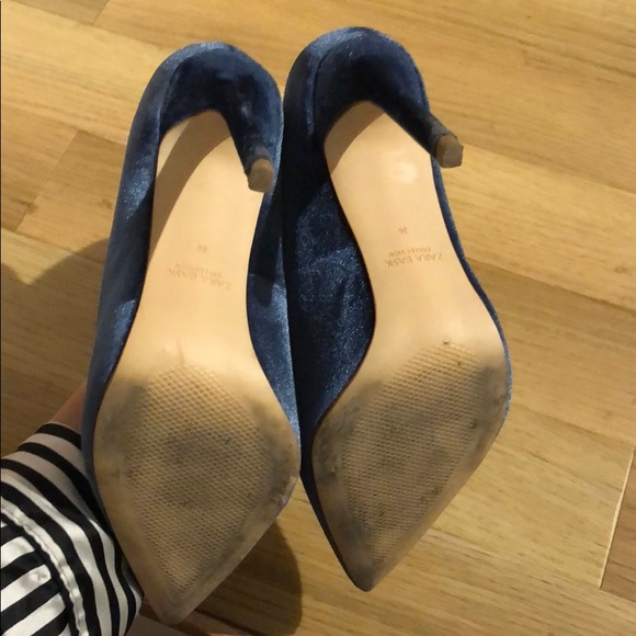 Zara blue suede heels 36 - Picture 4 of 4
